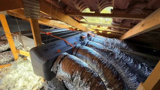 Installation climatisation gainable dans les combles maison à Langlade dans la Vaunage, Langlade, L'Atelier de l'Énergie